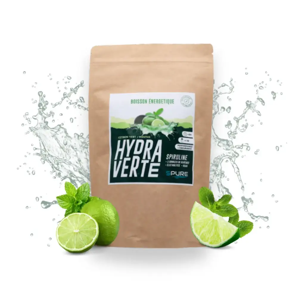 Boisson Énergétique Hydra-Verte, Citron-Vert Menthe